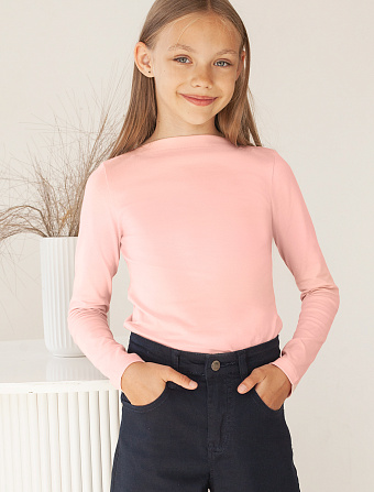 картинка Джемпер для девочки пудровый магазин Одежда+ являющийся официальным дистрибьютором в России 