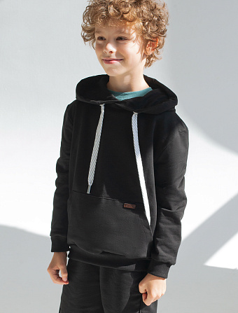 картинка Джемпер для мальчика черный магазин Одежда+ являющийся официальным дистрибьютором в России 